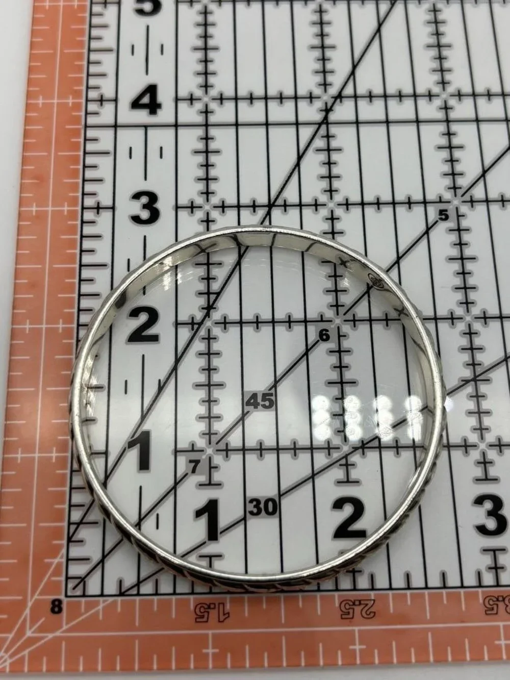 Brighton Southwest Dream Plaza Bangle Bracelet in Silver Plate Twisted Flat Rope
